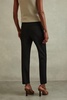 Slim Fit Tailored Trousers in Black