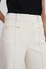 High Rise Flared Trousers in Cream