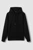 Interlock Jersey Hoodie in Black