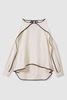 Ruffle Detail Cut Out Blouse in White