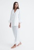 Sleeper Detachable Feather Pyjama Set in White