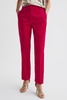 Petite Velvet Tapered Suit Trousers in Pink