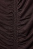 Lyocell-Wool Ruched Vest in Chocolate