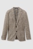 Tweed Single-Breasted Blazer with Wool in Oatmeal