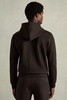 Interlock Jersey Hoodie in Chocolate Brown