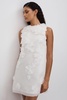 Rachel Gilbert Silk Organza Mini Dress in Ivory