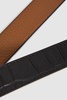 Reversible Leather Belt in Black/Camel