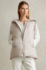 Padded Hooded Gilet in Neutral