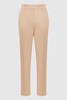 Slim Fit High Rise Trousers in Camel