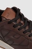 Hogan Leather Chunky Trainers in Brown