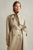 Darcie Khaki Double Breasted Belted Trench Coat