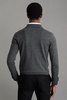 Merino Wool Button-Through Cardigan in Derby Grey Marl