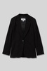 Tansey Black Fluid Single Breasted Blazer