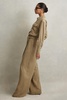 Lyocell Wide Leg Jumpsuit in Khaki