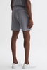 Terrycloth Drawstring Shorts in Navy/White