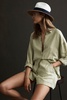 Oversized Long Sleeve Shirt in Khaki