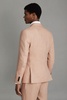 Slim Fit Single Breasted 100% Linen Blazer in Pink