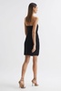 Halston Embellished Strapless Mini Dress in Black