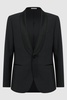 Shawl Lapel Modern Fit Single Breasted Tuxedo Jacket in Black