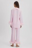 Sleeper Detachable Feather Pyjama Set in Pink/White