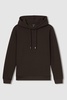 Interlock Jersey Hoodie in Chocolate Brown