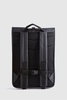 Rains Roll Top Rucksack in Black