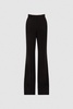 Wide Leg Suit Trousers in Black