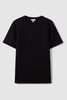 Interlock Jersey Crew Neck T-Shirt in Black