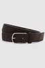 Suede Belt in Chocolate