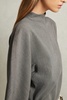 Sculpted High Neck Top in Grey