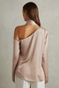 Off-The-Shoulder Drape Top in Blush