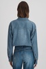 Denim Button-Through Shirt in Blue