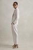 Petite Tapered Suit Trousers with TENCEL™ Fibers in Light Grey