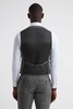 Slim Fit Wool Waistcoat in Charcoal