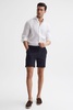 Short Length Casual Chino Shorts in Navy