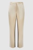 Gracie Black/Cream Slim Fit Colourblock Satin Velvet Trousers