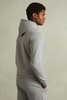 Interlock Jersey Hoodie in Grey Melange