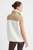 The Upside Quilted Patchwork Gilet in Natural