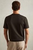 Interlock Jersey Crew Neck T-Shirt in Chocolate Brown