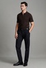 Cotton Blend Chinos in Navy