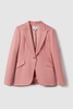 Millie Pink Tailored Single Breasted Suit Blazer