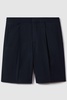 Relaxed Drawstring Shorts in Navy