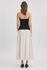 Anna Quan Drop Waist Maxi Dress in Black/Grey