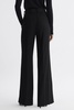 Wide Leg Suit Trousers in Black