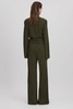 Halston Seaweed Wide Leg Jumpsuit in Seaweed