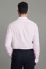 Linen Button-Through Shirt in Soft Pink Fine Stripe