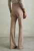 High Rise Flared Trousers in Neutral