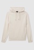 Merino Wool Drawstring Hoodie in Snow