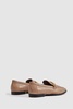 Leather Rounded Loafers in Nude