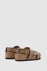 Strappy Chunky Leather Sandals in Tan